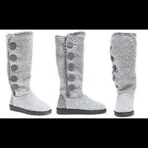 Muk Luks knits gray boots
